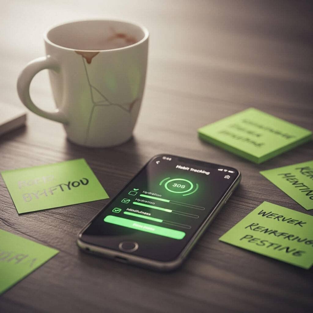 Cautiously Optimistic Habit Tracking - Neon Green