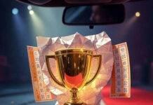 From Rock Bottom to Role Model: Life-Changing Success Tales Crumpled lottery to trophy, red carpet transformation.