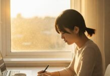 7 Morning Routine Habits of Highly Successful People Morning journaling with coffee and sunlight