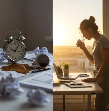 Morning Routine Mistakes That Are Holding You Back Chaotic vs Ideal Morning