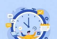 How to Double Your Productivity Without Working Longer Hours Time Management Illustration