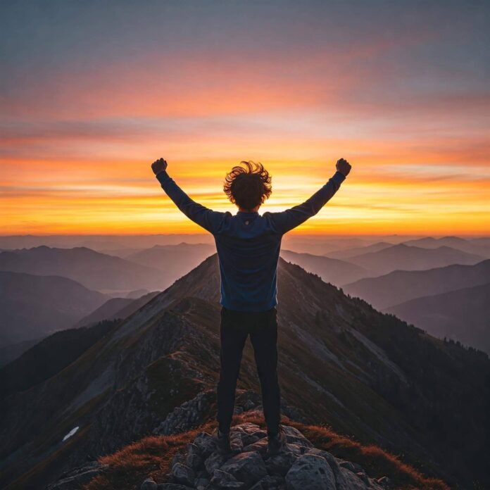 Mountain sunrise achievement