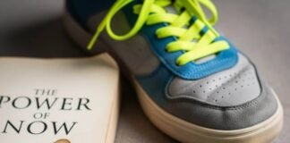 Real-Life Stories That Prove Self-Improvement Works A self-help book, scuffed sneaker, cracked phone with a to-do list