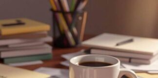 How Positive Thinking Helps You Get More Done with Less Stress cozy snarky vibe, soft pinks and deep indigos