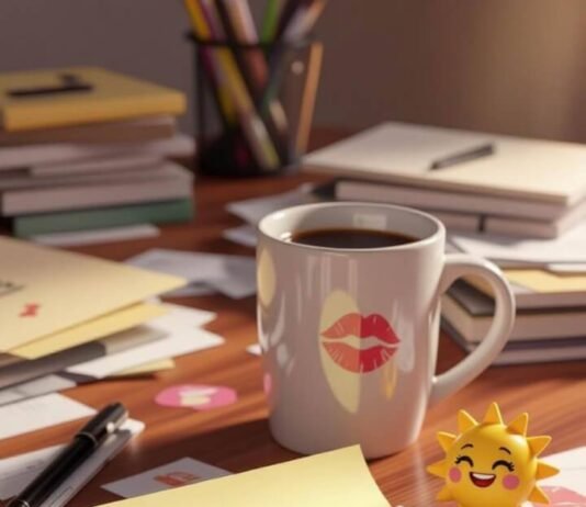 How Positive Thinking Helps You Get More Done with Less Stress cozy snarky vibe, soft pinks and deep indigos