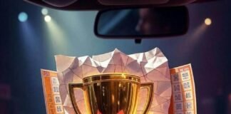 From Rock Bottom to Role Model: Life-Changing Success Tales Crumpled lottery to trophy, red carpet transformation.